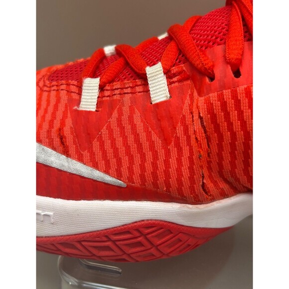 Nike Zoom Clear Out Mens Red White Basketball Sneaker Shoes Size 9.5 - Picture 7 of 12